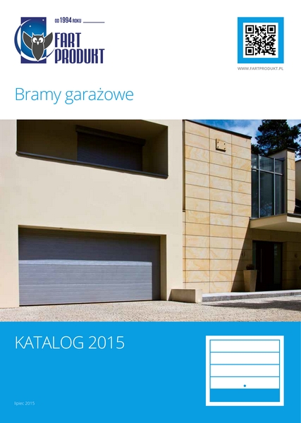 Bramy garażowe FART PRODUKT katalog 2015